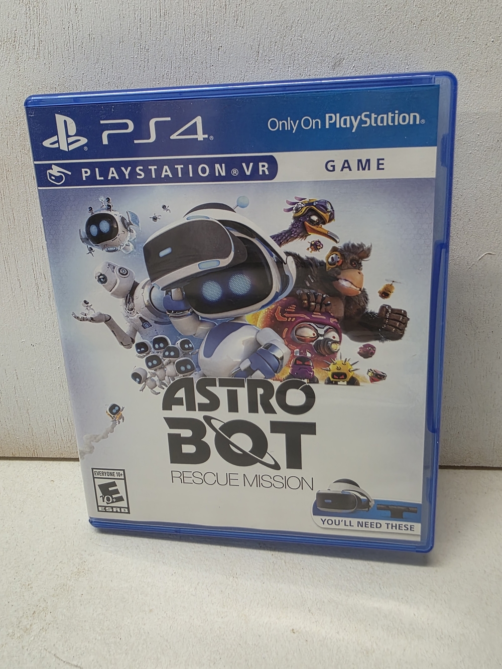 ASTRO BOT Rescue Mission PS4 PlayStation VR PSVR Game Tested Working w/ Case